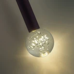 Подвесной светильник светодиодный Odeon Light Fiano 4373/3LA черный/хрустальн. стекло/металл IP20 LED 3W 400Лм 3000K 220V (на проводе, круглые)