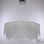 Подвесная люстра светодиодная APL LED Sicilia SH02.93.D.Ni.4000 (220V, хрусталь, на тросе)