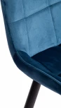 Обеденный стул Tetchair ABRUZZO (Металл,Вельвет/Синий,Черный ) 19235