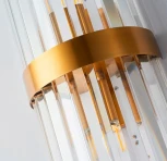 Бра Odeon Clear Glass Gold Metal Wall Lamp ImperiumLoft 44,771 (147727-22) (220V)