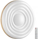 Настенно-потолочный светильник Sonex Fass Wood 7674/EL белый/натуральное дерево LED 70Вт 3000-6000К D470 IP43 пульт ДУ (220V, круглые)