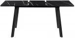 Стол Dublin раскладной 120-160х80х75 чёрный мрамор с чёрными ножками Bradex Home RF 0416