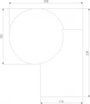 Уличный настенный светильник Elektrostandard Gravity 35166/U a062885 (220V, шар, IP54)