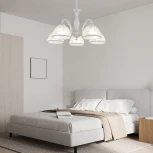 Подвесная люстра Arte Milano AM349737 349737/5 WT+SL (220V, на цепи)