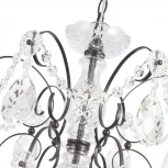 Подвесная люстра Crystal Lux ODELIS SP6 BROWN (220V, подвески, на цепи, подсвечник, свеча)