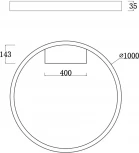 Потолочный светильник Maytoni Rim MOD058CL-L65BS4K