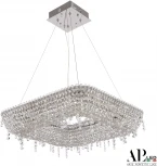 Подвесная люстра светодиодная APL LED Sicilia SH504.0.50.B.Ni.4000 (220V, хрусталь, на тросе)