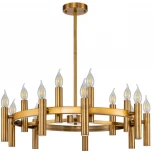 Потолочная люстра большая на штанге Leonardo 2156/05/15P Stilfort (220V, свеча)