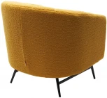 Кресло KALMAR NINI-04 Желтый, teddy / черный каркас M-City