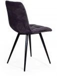Стул UNO, бархат серый 27 / чёрный конус Top Concept UNO 74648