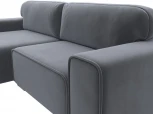 Диван угловой Лига-029 левый угол (Серый/Велюр) Лига Диванов арт.121928L