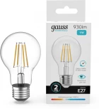Лампочка светодиодная филаментная Gauss Filament Elementary 22221 А60 11W 930lm 4100К Е27 LED