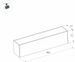 светильник магнитный MAG-FLAT-25-L800-24W Warm3000 (BK, 100 deg, 24V, DALI) (Arlight, IP20 Металл) 046337