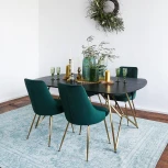 Стол обеденный Dario ОГОГО 344390 (черный)