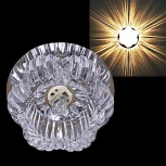 Встраиваемый точечный светильник Reluce 18301-9.0-001G G9 CR (220V, круглые)