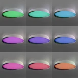 Потолочный светильник RGB круглый Citilux Bonny CL754350G Белый+Венге LED с пультом (220V, круглые)