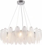 Подвесная люстра Arte Milano AM-4653 4653.D750.H240.E14.12 Ni (220V, на тросе, перо)