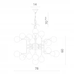 Подвесная люстра Divinare Dallas 3360/15 LM-16