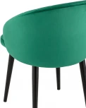 Стул с подлокотниками Stool Group Брюссель велюр зелёный УТ000035989