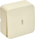 Переключатель одноклавишный (слоновая кость) Stekker София 49478