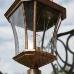 Наземный фонарь Elektrostandard Virgo черное золото GLXT-1450F (220V, под старину, IP44)