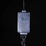 Контроллер для Cиликоновых Нитей 24В с Возможностью Управления и Тройным Разветвителем, Провод Черный Каучук, IP65