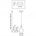 Подвесной светильник Lightstar Pentola 803038 (220V, на проводе, бокалы)