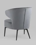 Кресло Stool Group лаунж Royal велюр тёмно-серый УТ000035298
