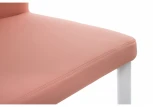 Обеденный стул на металлокаркасе Woodville Darcy white / pink 11779