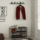 Обувница LEVE с вешалкой для одежды TONO SHOE RACK-HANGER