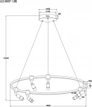 Подвесной светильник Arte Lamp Ring A2186SP-1BK