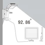 Настенный светильник уличный светодиодный на солнечных батареях с датчиком движения и освещенности Oasis Light SOLAR W6101S-PIR SL Gr