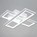 Потолочная люстра светодиодная на штанге с пультом с регулировкой цветовой температуры, яркости и ночным режимом Reluce 03629-0.3-02B WH