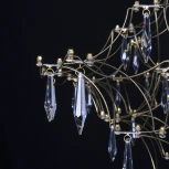 Подвесная люстра большая Loft It Mira 10259/1200 Gold Asfour (LED, 220V, на тросе)