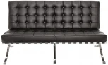 Кушетка Диван офисный Everprof Barcelona 3 Экокожа Черный