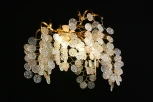 Бра Aployt Aurora APL.845.01.03 (220V, хрусталь, подвески, листья, ветки)