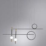 Подвесной светильник Arte Lamp Polaris A2610SP-85BK (LED, 220V, на тросе, шарики)