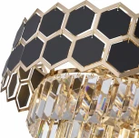 Потолочная люстра хрустальная Arte Milano Sorrento-5009 375009/4+2/20/480 GD (220V)