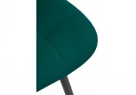 Стул на металлокаркасе sidra green / black