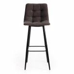 Стул барный CHILLY (mod.7095б) коралловый barkhat 15 /черный (ткань/металл)