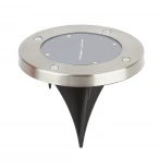 Грунтовый светильник на солнечной батарее Эра ERAST040-08 (LED, круглые)