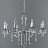 Подвесная люстра ILLUMICO IL0266-8PSQ-24 CR CASTOR (220V, на цепи, подсвечник, свеча)