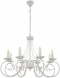Подвесная люстра Arte Milano AM349159 349159/8 WT (220V, на цепи, подсвечник, свеча)