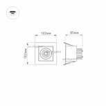 Встраиваемый точечный светильник Arlight CL-KARDAN 024122 (LED, 220V)