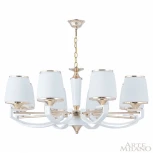 Подвесная люстра Arte Milano Florentia-2457 302457/8 Wh/Gd (220V, на цепи)