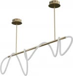 Потолочная люстра на штанге с гибким неоном Lightera Nyasa LE117L-110GA Wi-Fi (LED, 220V, управление смартфоном, голосовое управление, умный дом - Алиса, Tuya Smart, Маруся, Smart Life, Экосистема Сбер)