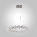 Подвесной светильник светодиодный AM Group PEARL PEARL-D600 CH (220V, на тросе, шар, бусы)