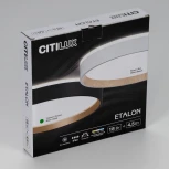 Настенно-потолочный светильник с подсветкой Черный+Золото Citilux Etalon CL750241 (LED, 220V, круглые, IP40)