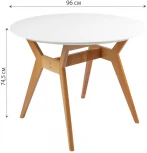 Стол R-Home Нарвик круглый д.960 Белый