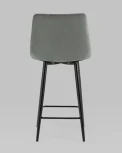 Стул полубарный Stool Group Джанго велюр серый высота сиденья 60 см УТ000035292